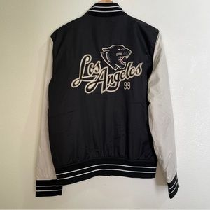 Hollister Los Angeles California Black Panther Cozy Varsity Jacket